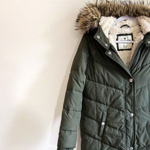 Girls Abercrombie Faux Hood Parka Like New